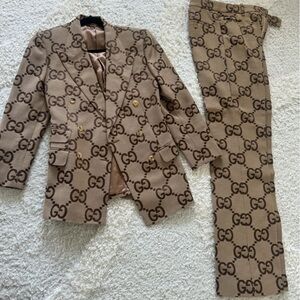 Gucci monogram suit